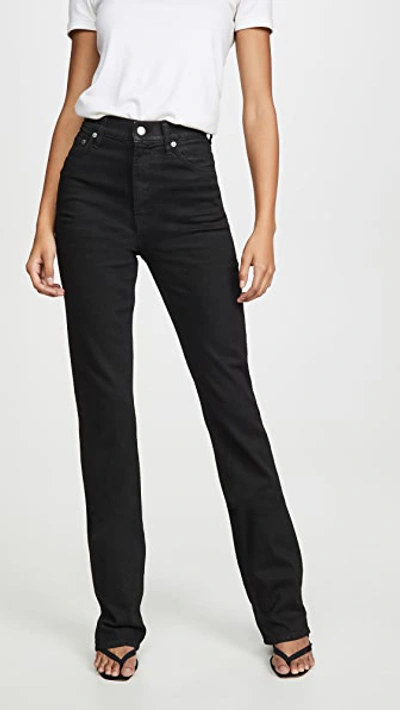 Shop Helmut Lang Femme Boot Cut Jeans In Black