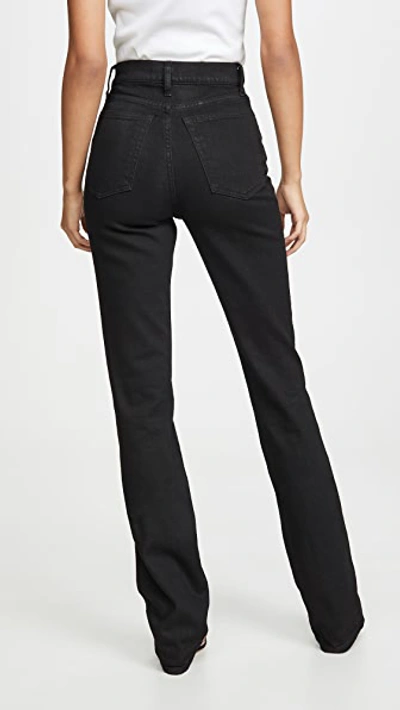 Shop Helmut Lang Femme Boot Cut Jeans In Black