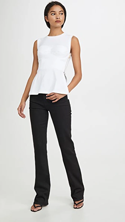 Shop Helmut Lang Femme Boot Cut Jeans In Black