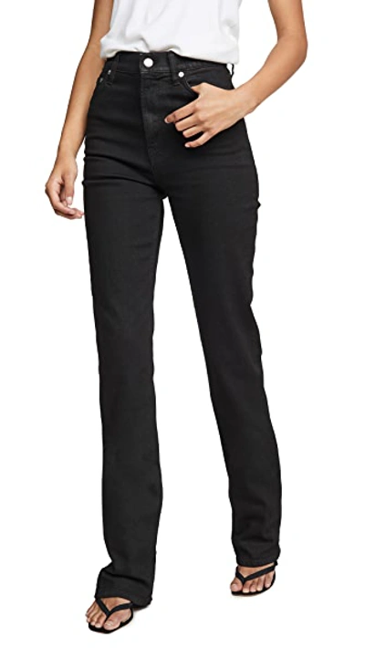 Shop Helmut Lang Femme Boot Cut Jeans In Black