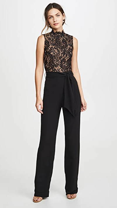 Shop Misha Collection Josie Pantsuit In Black