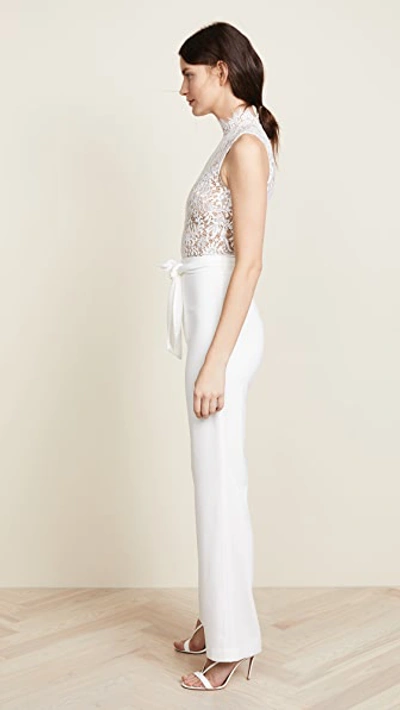 Shop Misha Collection Josie Pantsuit In Ivory