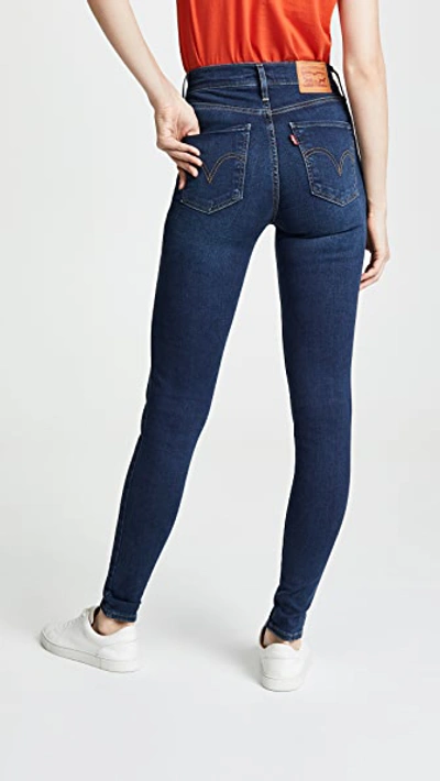 Shop Levi's Mile High Super Skinny Jeans In Jet Setter