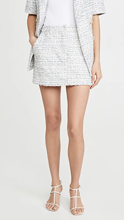 Shop Amanda Uprichard Brooklyn Skirt In Newport Tweed