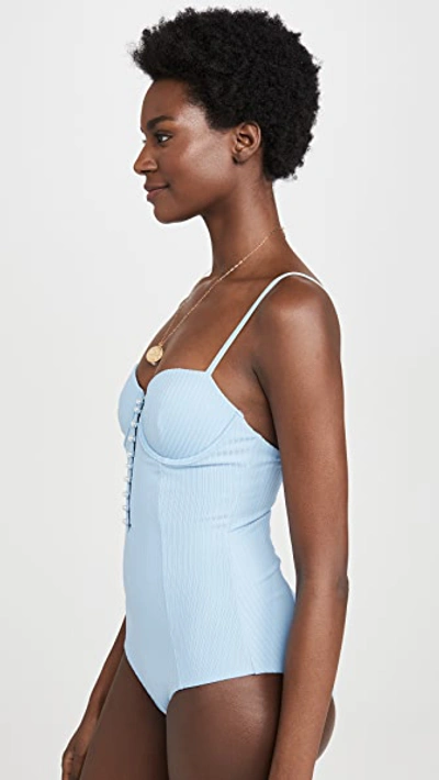 Shop Onia Andrea One Piece Swimsuit In Blue Bell