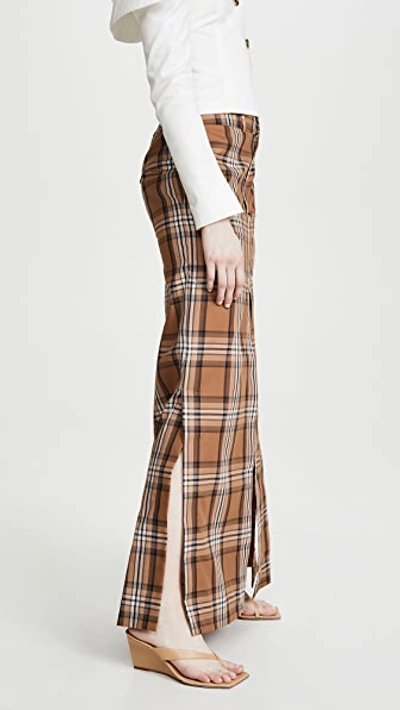 Shop A.w.a.k.e. Pant Skirt In Multi Check