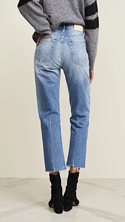 Shop Trave Harper Crop Slim Straight Jeans In Time After Time