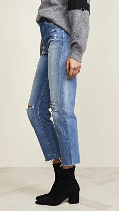 Shop Trave Harper Crop Slim Straight Jeans In Time After Time