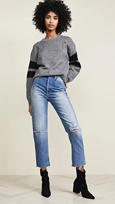 Shop Trave Harper Crop Slim Straight Jeans In Time After Time