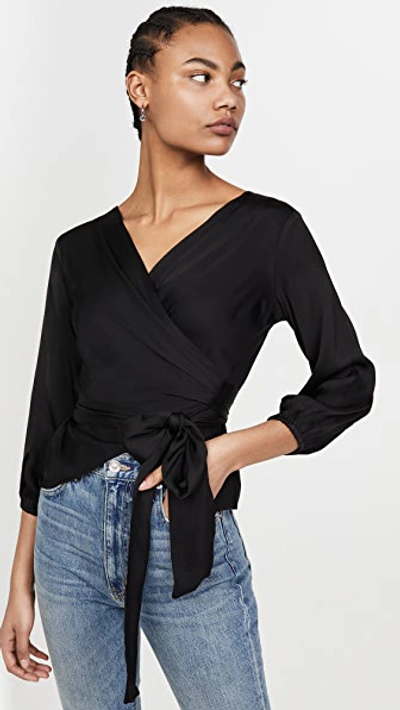 Shop Velvet Everlee Top In Black