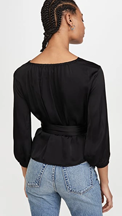 Shop Velvet Everlee Top In Black