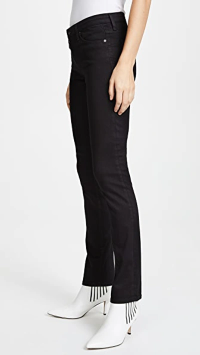 Shop Ag The Harper Essential Straight Leg Jeans In Overdyed Black