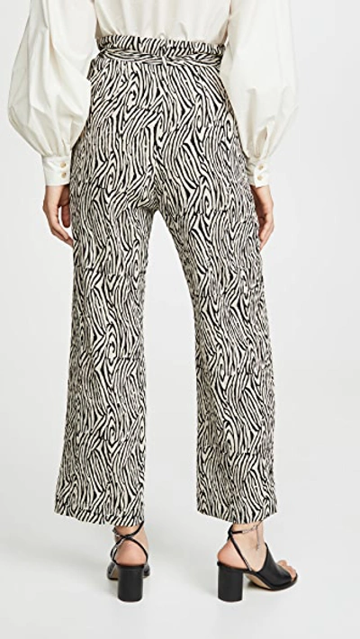 Shop Nanushka Marlin Pants In Zebra Block Print