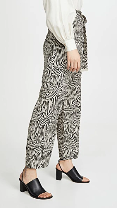 Shop Nanushka Marlin Pants In Zebra Block Print