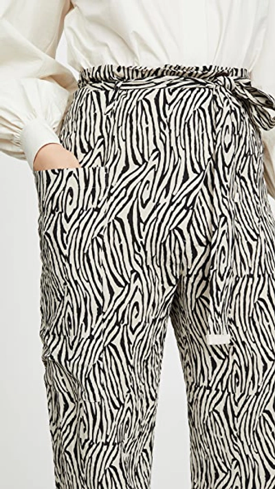 Shop Nanushka Marlin Pants In Zebra Block Print