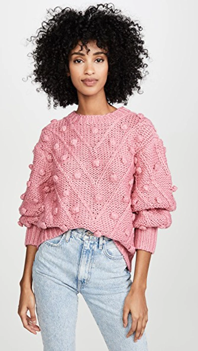 Shop C/meo Collective Trade Places Knit Sweater In Hibiscus