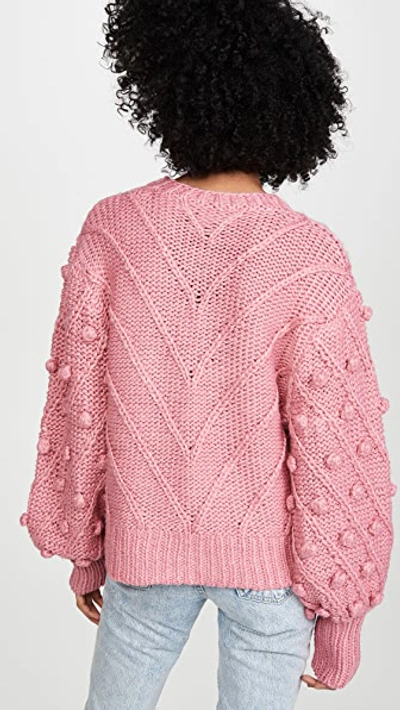 Shop C/meo Collective Trade Places Knit Sweater In Hibiscus