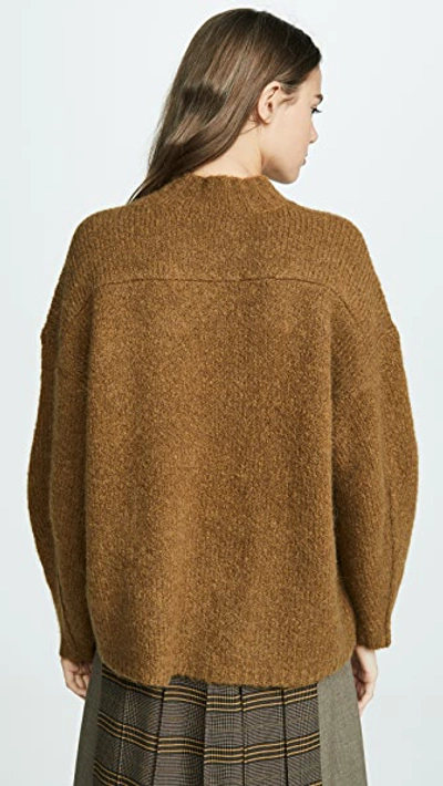 Shop 3.1 Phillip Lim Long Sleeve Drop Shoulder Pullover In Army