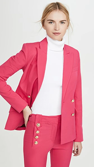 Shop Derek Lam 10 Crosby Rodeo Double Breasted Blazer In Hot Pink