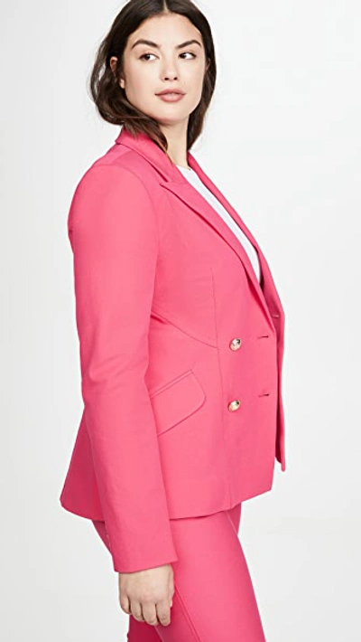 Shop Derek Lam 10 Crosby Rodeo Double Breasted Blazer In Hot Pink