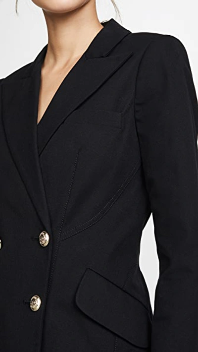 Shop Derek Lam 10 Crosby Rodeo Double Breasted Blazer In Black