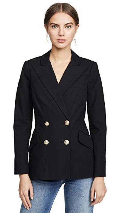 Shop Derek Lam 10 Crosby Rodeo Double Breasted Blazer In Black