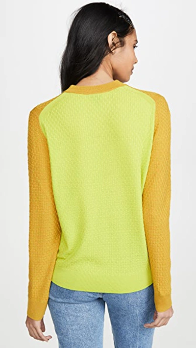 Shop Paul Smith Gold/lime Sweater