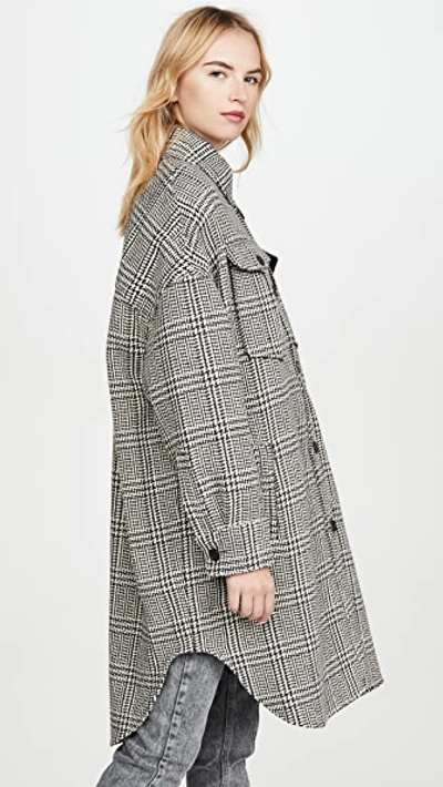 Shop Isabel Marant Étoile Obira Jacket In Black/ecru