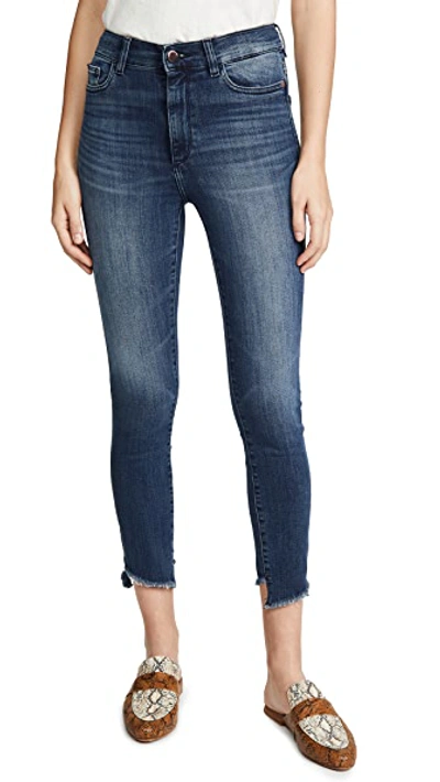 Shop Dl 1961 X Marianna Hewitt Farrow Crop High Rise Skinny Jeans In Pomona Wash