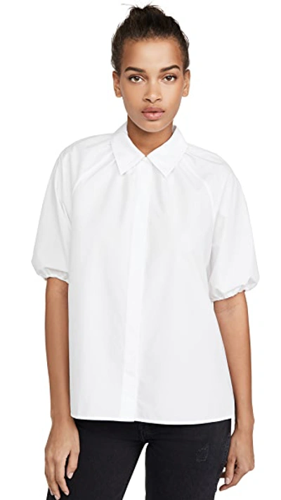 Shop Jason Wu Raglan Sleeve Shirt In Star White
