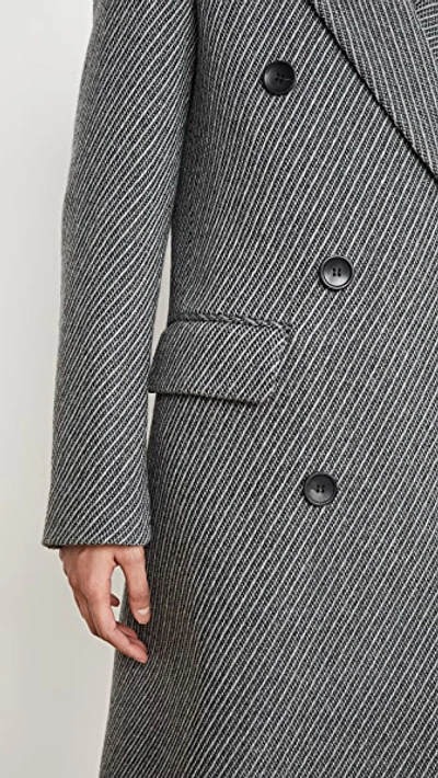 Shop Isabel Marant Harry Coat In Grey
