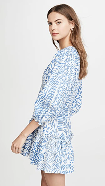 Shop Alexis Idony Dress In Blue Abstract