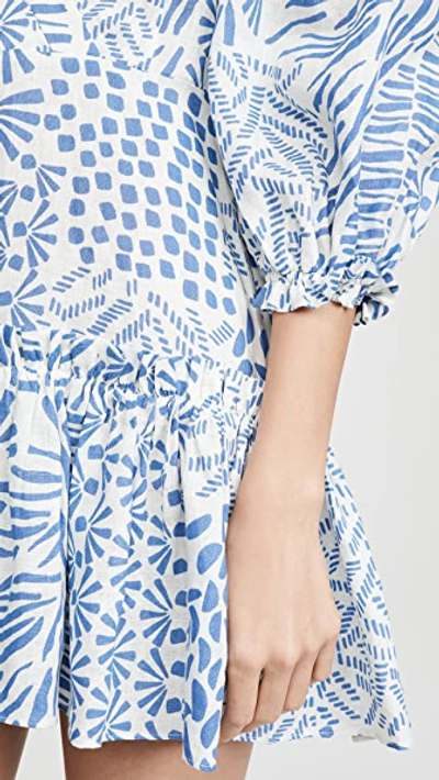Shop Alexis Idony Dress In Blue Abstract
