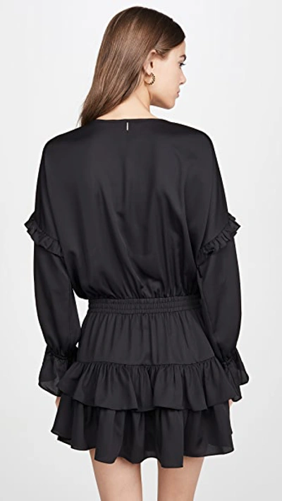 Shop Misa Amalya Dress In Black