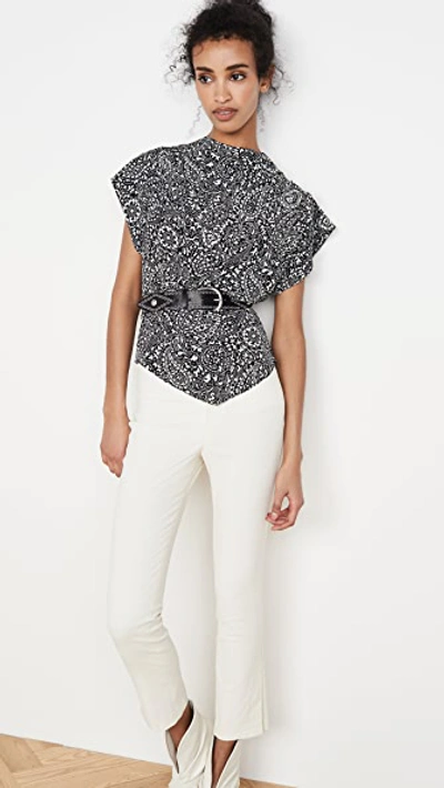 Shop Isabel Marant Brinlya Top In Black