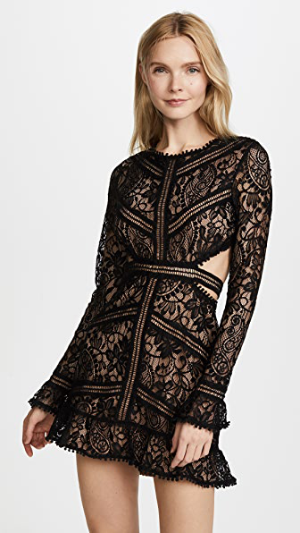 for love and lemons long sleeve lace dress
