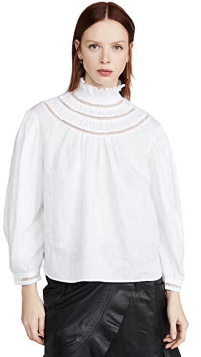 Shop Isabel Marant Étoile Amalia Blouse In White