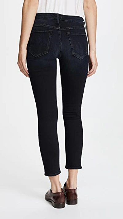 Shop Mother The Cropped Looker Skinny Jeans In Coffee Tea Or Me