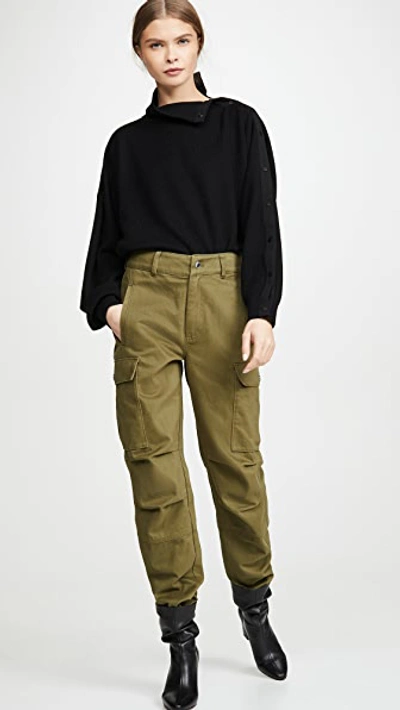 Shop Alexander Wang T Cargo Pants In Olive