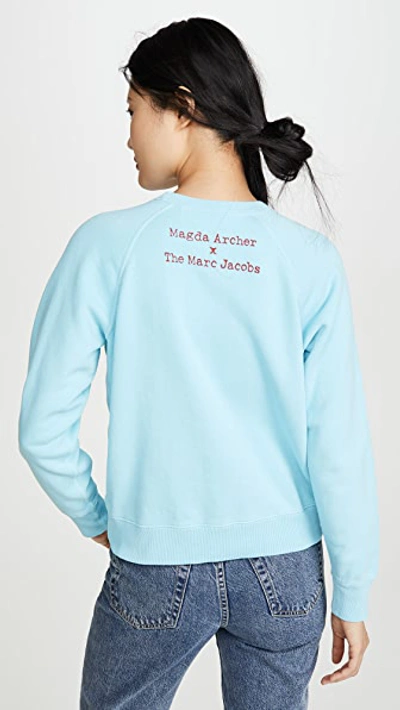 Shop The Marc Jacobs Magda Archer X The Collaboration Sweatshirt In Blue
