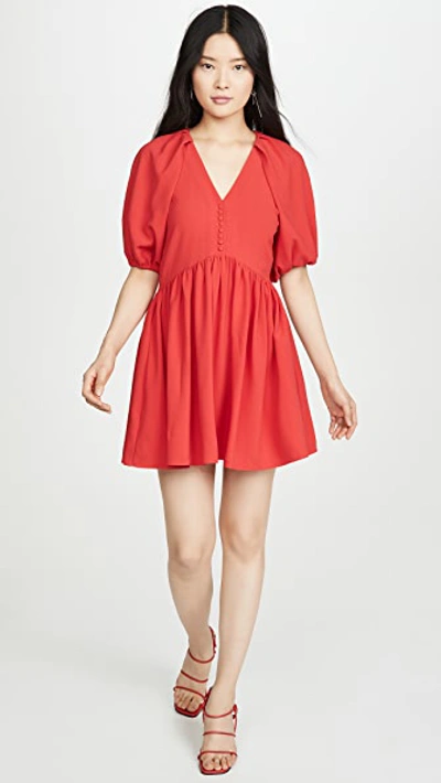 Shop Hofmann Copenhagen Kirsti Dress In Fiery Red