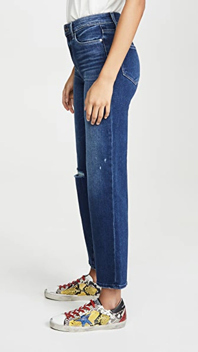 Shop Paige Atley Ankle Flare Jeans In Lookout Destructed