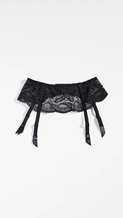 Shop Simone Perele Suspender Belt In Black