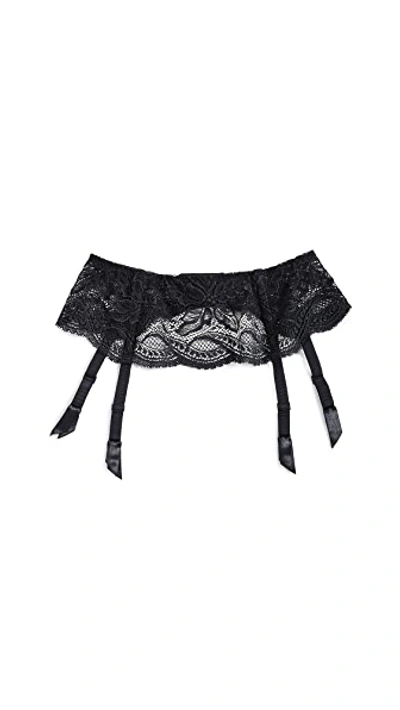 Shop Simone Perele Suspender Belt In Black