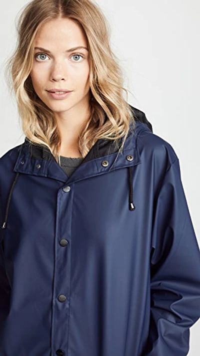 Shop Rains Rain Jacket In Blue