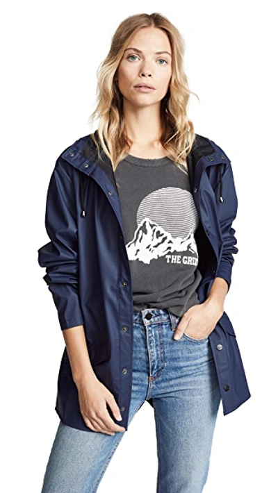 Shop Rains Rain Jacket In Blue