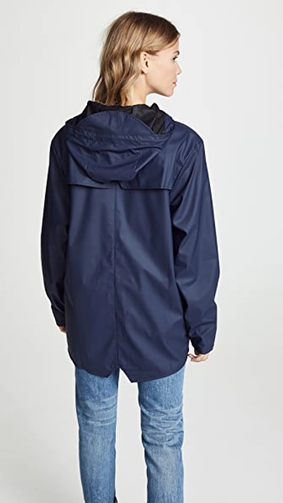 Shop Rains Rain Jacket In Blue