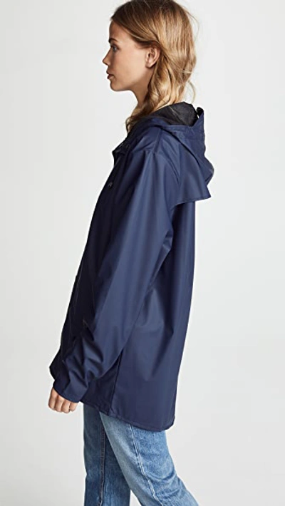 Shop Rains Rain Jacket In Blue
