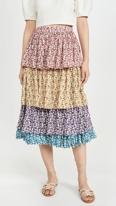 Shop All Things Mochi Chila Skirt In Multi