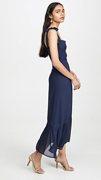 reformation nikita dress navy